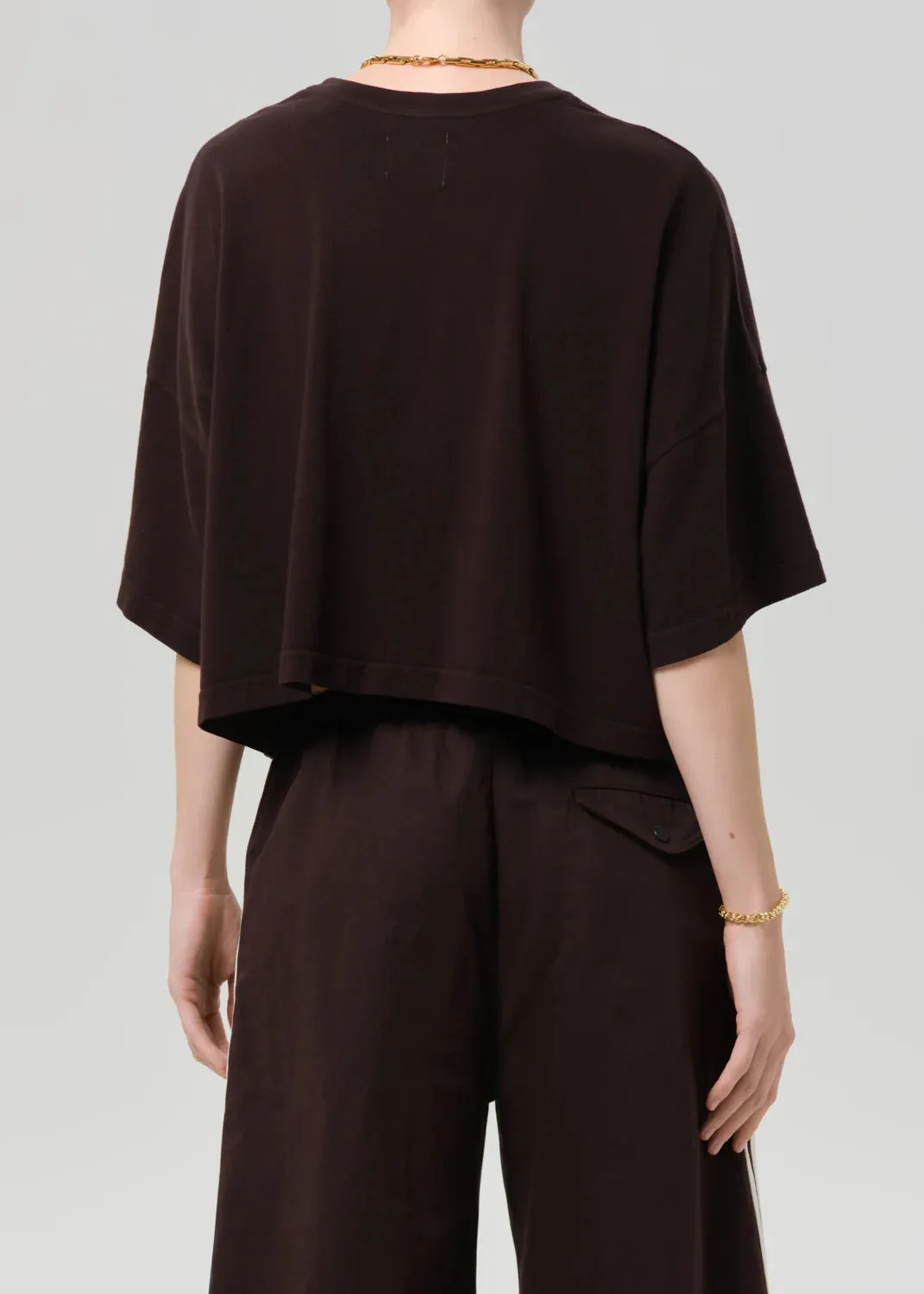 Citizens Of Humanity - Crop Cape Tee - Chocolate sold by Jessie Boutique product image thumbnail 2