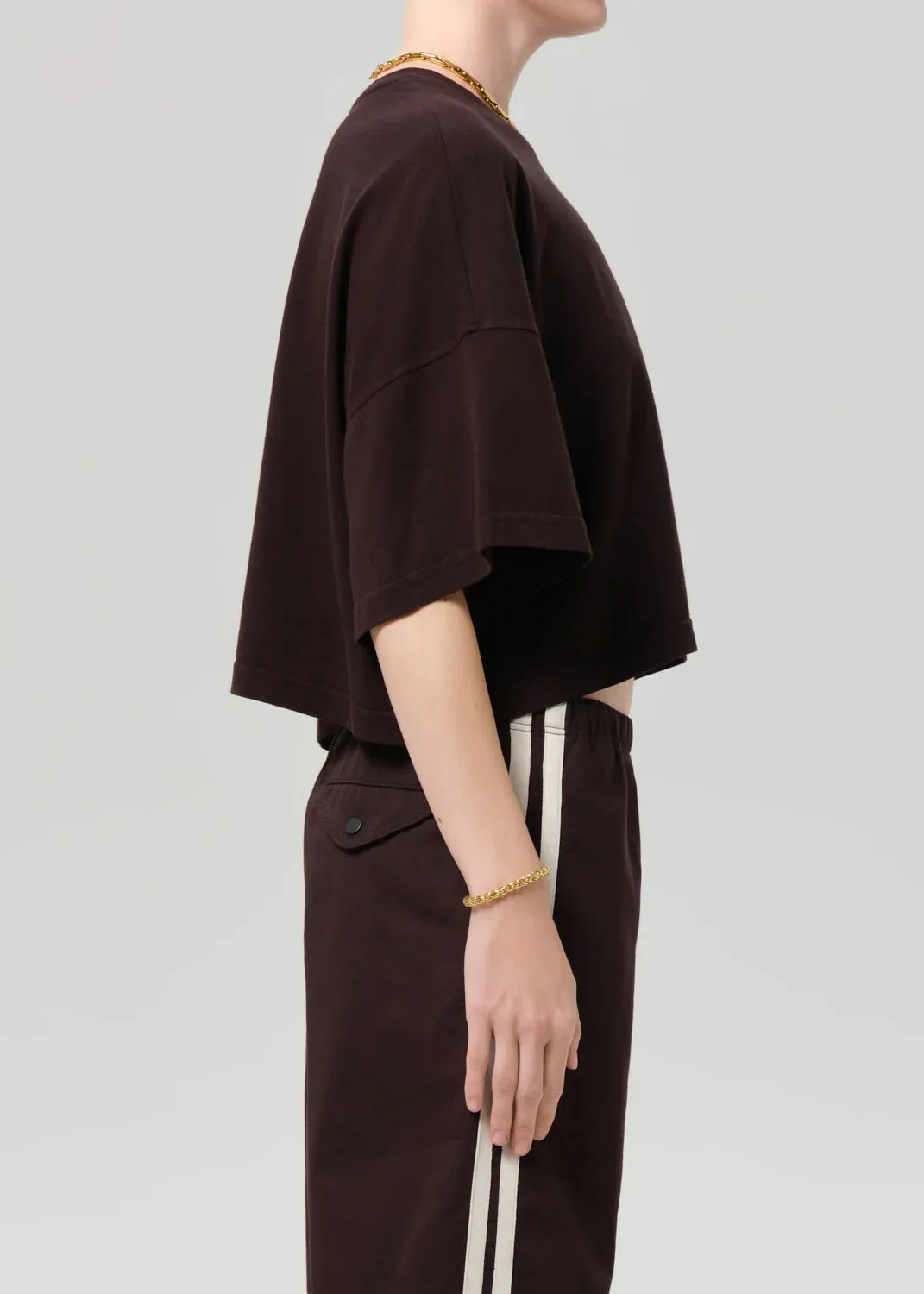 Citizens Of Humanity - Crop Cape Tee - Chocolate sold by Jessie Boutique product image thumbnail 3