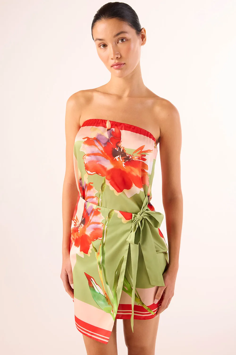 Misa - Priya Dress - Scarf Flora Satin sold by Jessie Boutique product image thumbnail 2
