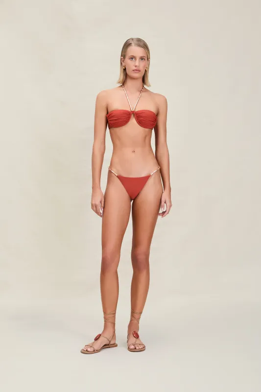 Devon Windsor - Gianna Top - Terracotta made by Devon Windsor