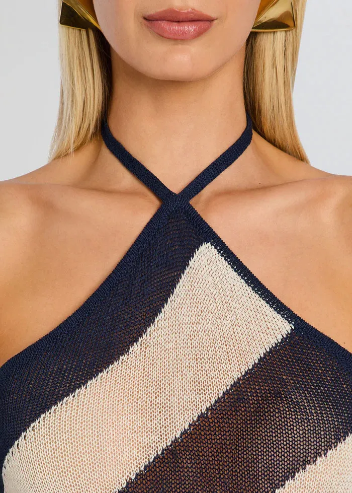 SER.O.YA - Dree Knit Maxi Dress - Navy/Eggshell sold by Jessie Boutique product image thumbnail 2