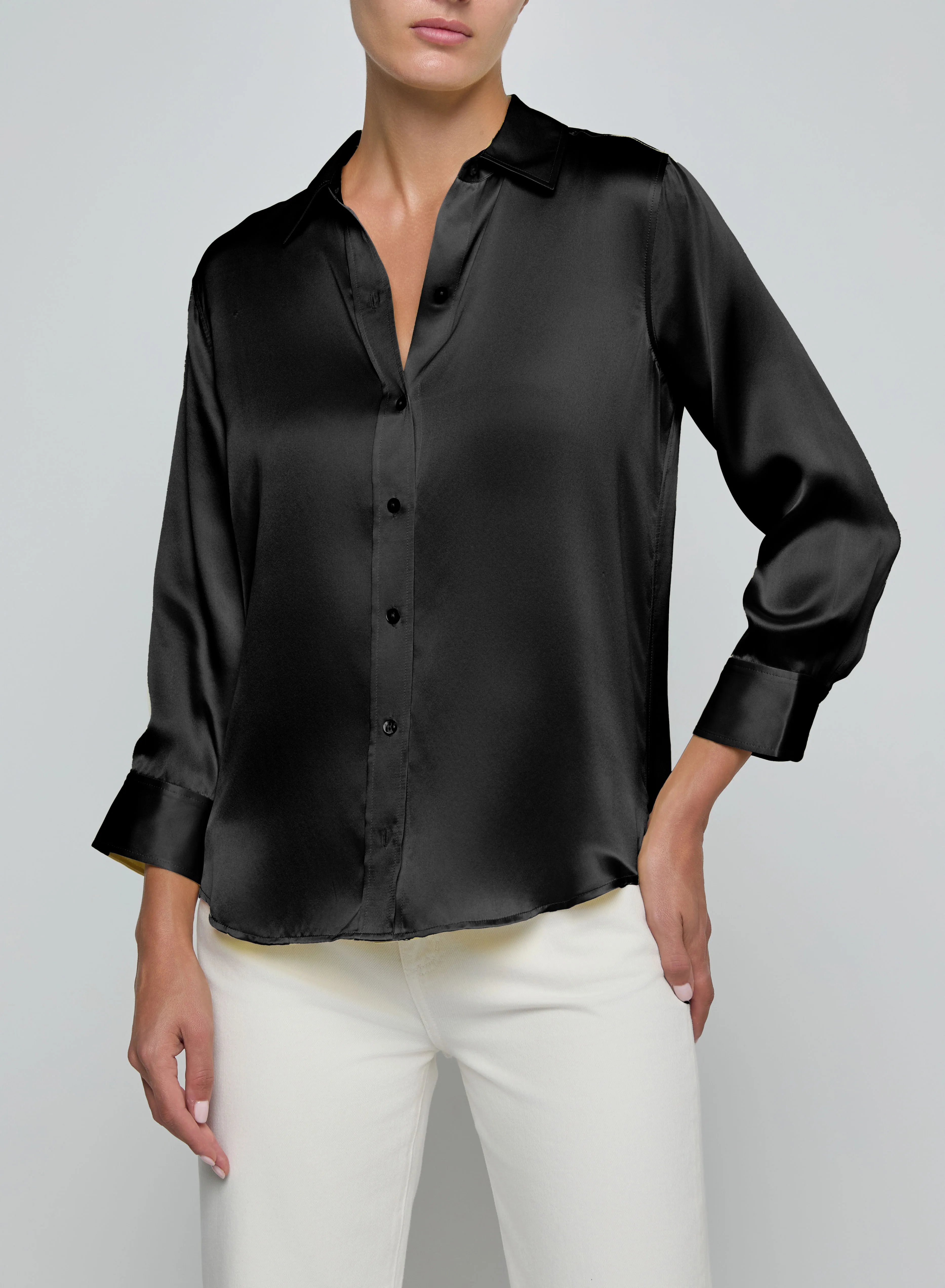 L'agence - Dani Silk Blouse - Black sold by Jessie Boutique product image thumbnail 3