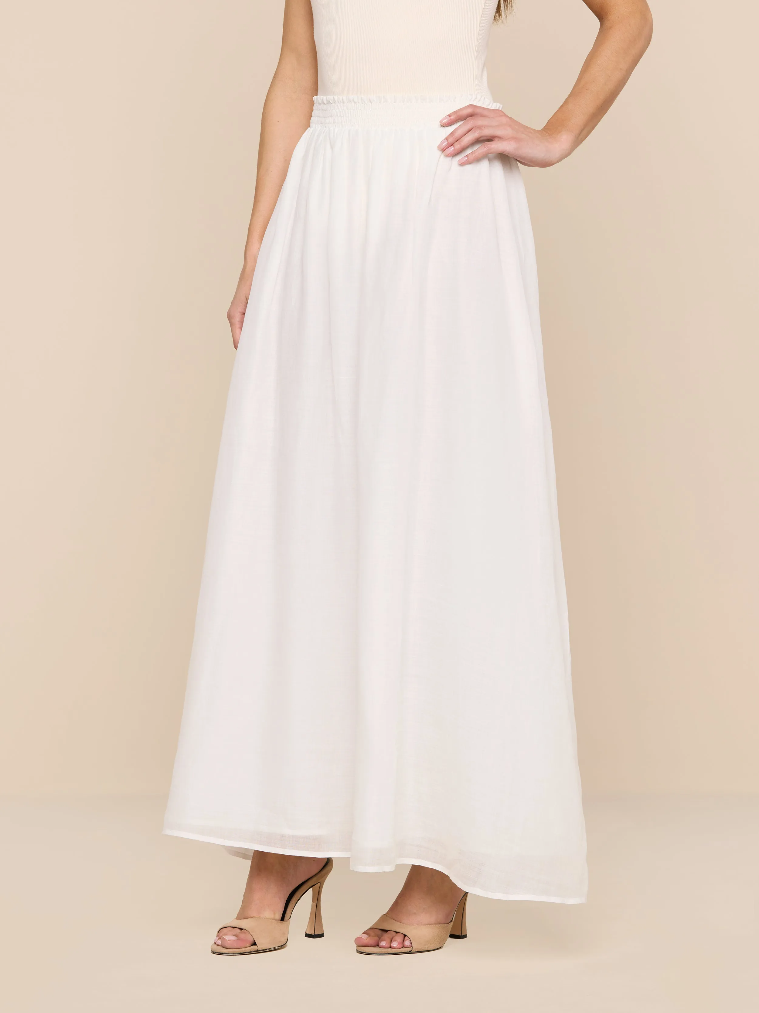 L'agence - Evangelina Maxi Skirt - Ivory sold by Jessie Boutique product image thumbnail 5