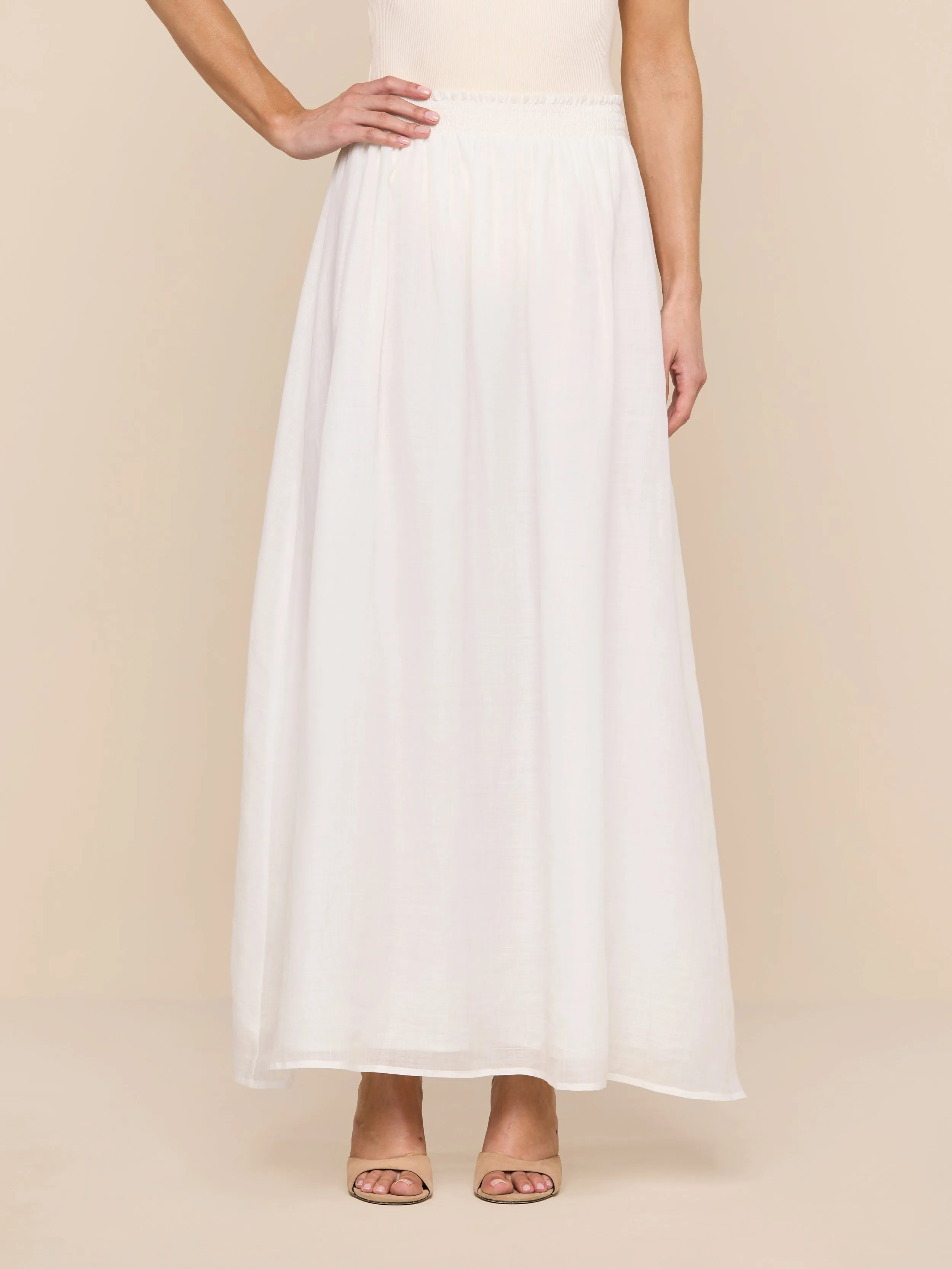 L'agence - Evangelina Maxi Skirt - Ivory sold by Jessie Boutique product image thumbnail 3