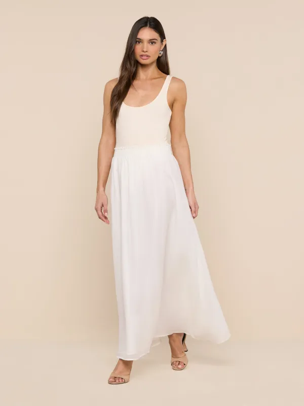 L'agence - Evangelina Maxi Skirt - Ivory made by L'AGENCE