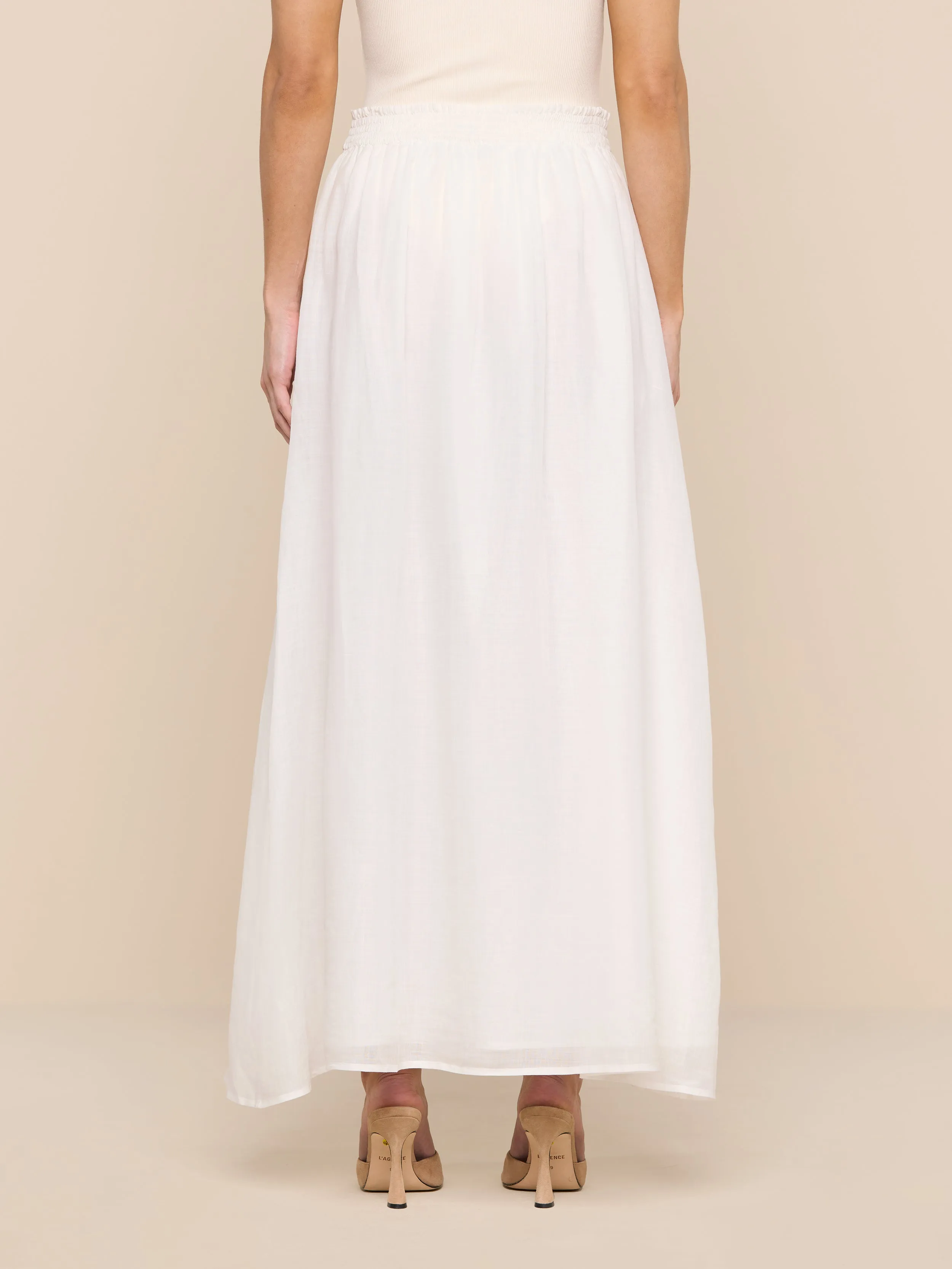 L'agence - Evangelina Maxi Skirt - Ivory sold by Jessie Boutique product image thumbnail 4