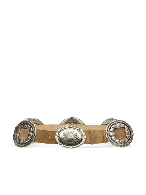 L'agence - Austin Suede Belt - Cappuccino Suede made by L'AGENCE