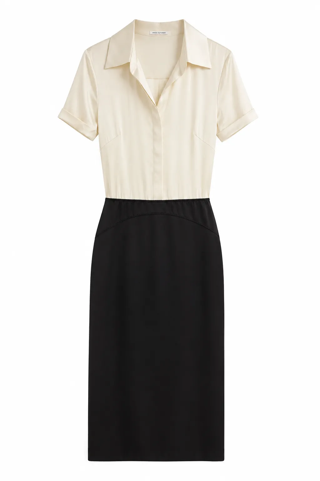 Anna October - Arisa Midi Dress - Ivory Top/Black Skirt sold by Jessie Boutique