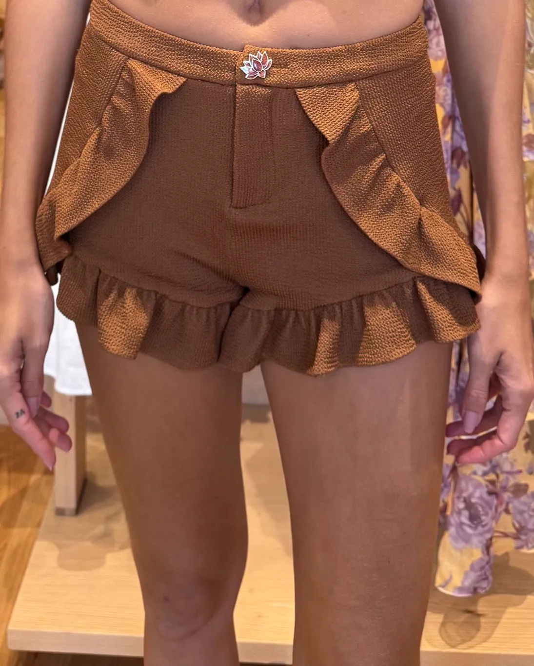 Patbo - Cora Knit Short - Brown sold by Jessie Boutique product image thumbnail 2