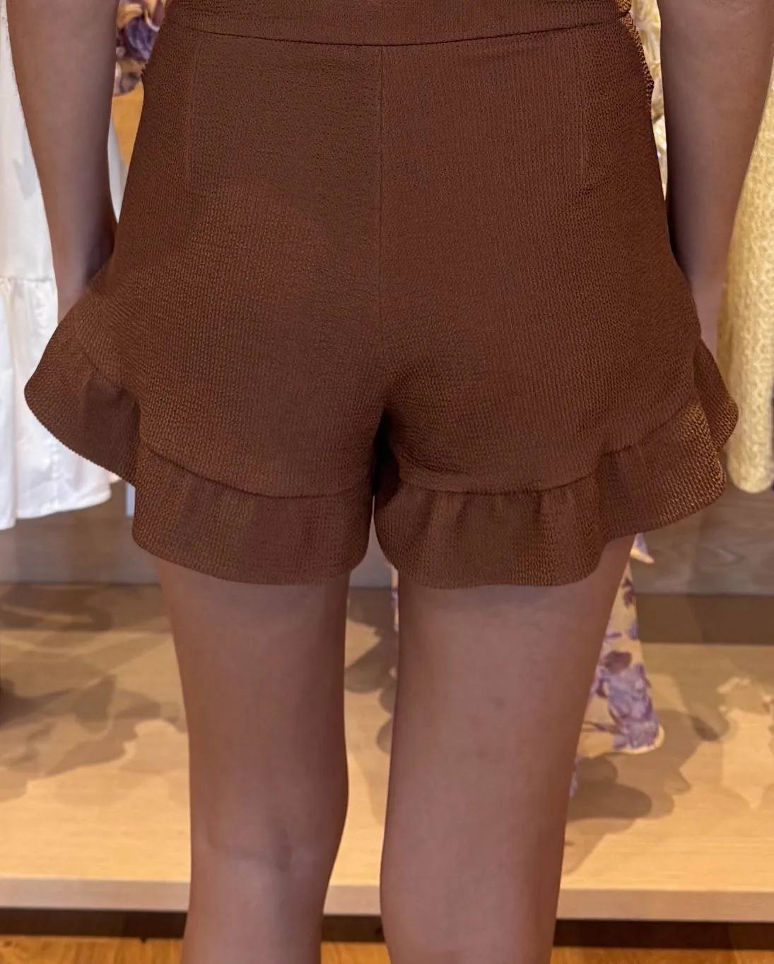 Patbo - Cora Knit Short - Brown sold by Jessie Boutique product image thumbnail 3
