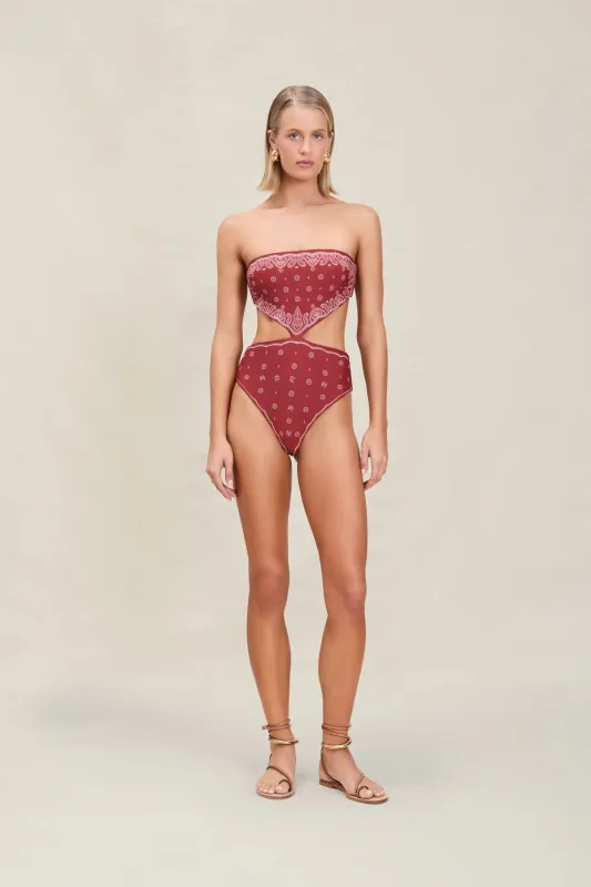 Devon Windsor - Rebecca Full-Piece - Merlot made by Devon Windsor