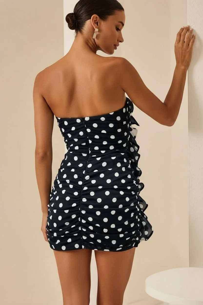 Charo Ruiz - Short Dress Rocio - Black Dots sold by Jessie Boutique product image thumbnail 2