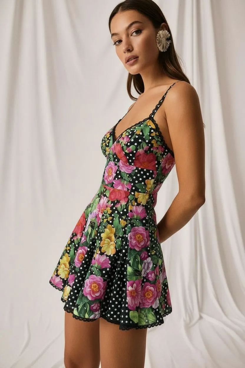 Charo Ruiz - Short Dress Rosela - Multiple Colors sold by Jessie Boutique product image thumbnail 4