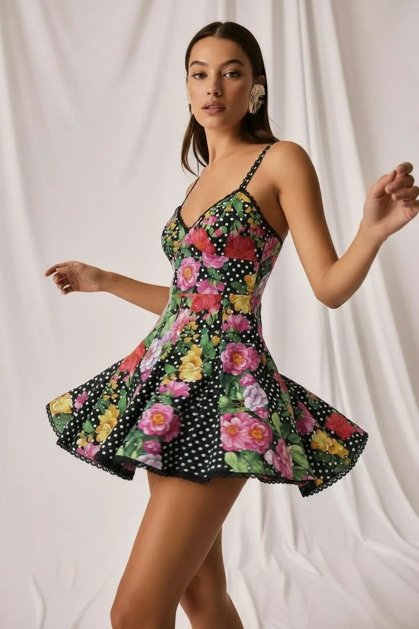 Charo Ruiz - Short Dress Rosela - Multiple Colors sold by Jessie Boutique product image thumbnail 5