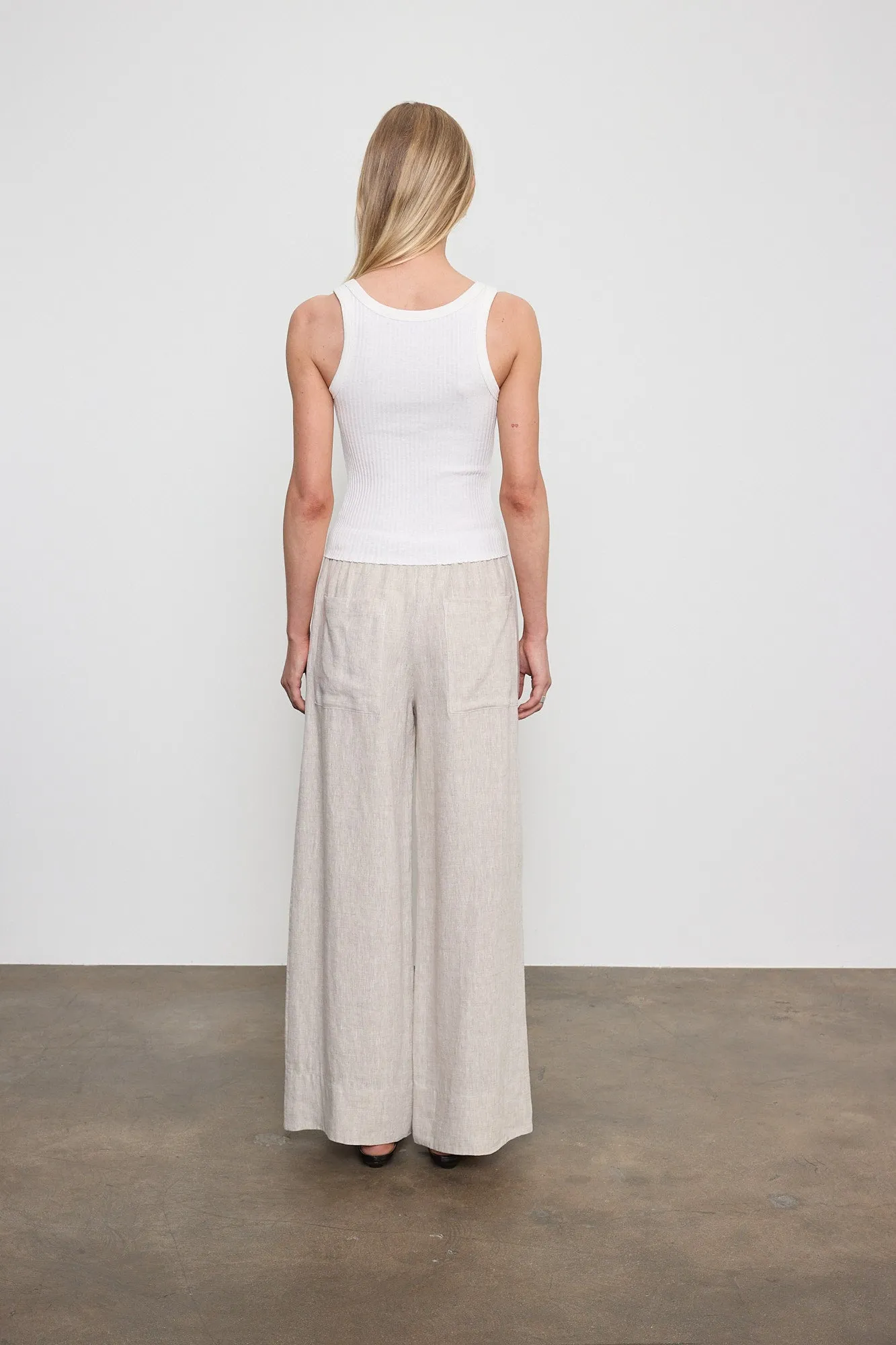Enza Costa - Linen Cropped Summer Pant - Multiple Colors sold by Jessie Boutique product image thumbnail 3