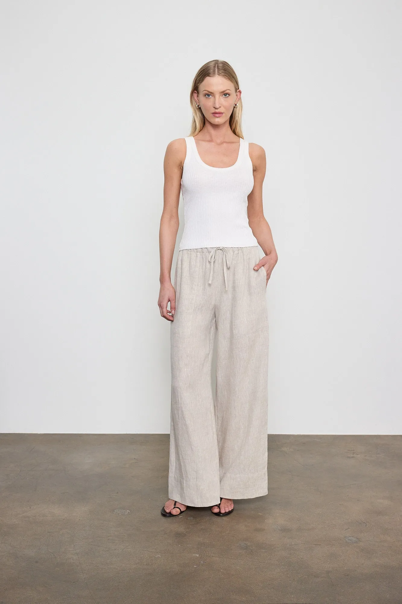 Enza Costa - Linen Cropped Summer Pant - Multiple Colors sold by Jessie Boutique