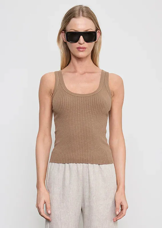 Enza Costa - Military Rib Crop Tank - Multiple Colors sold by Jessie Boutique