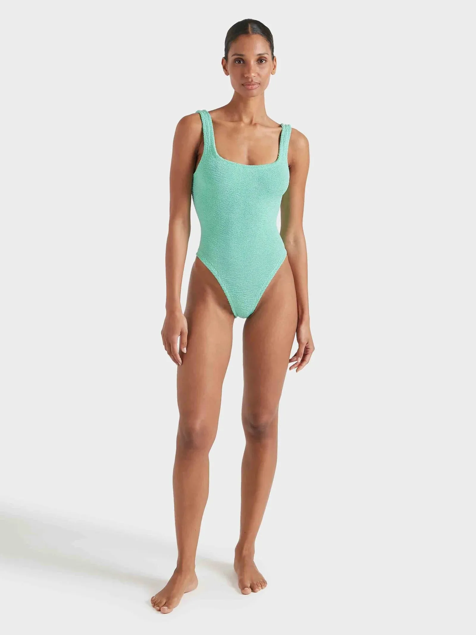 Hunza G - Square Neck Swim - Metallic Mint sold by Jessie Boutique product image thumbnail 4