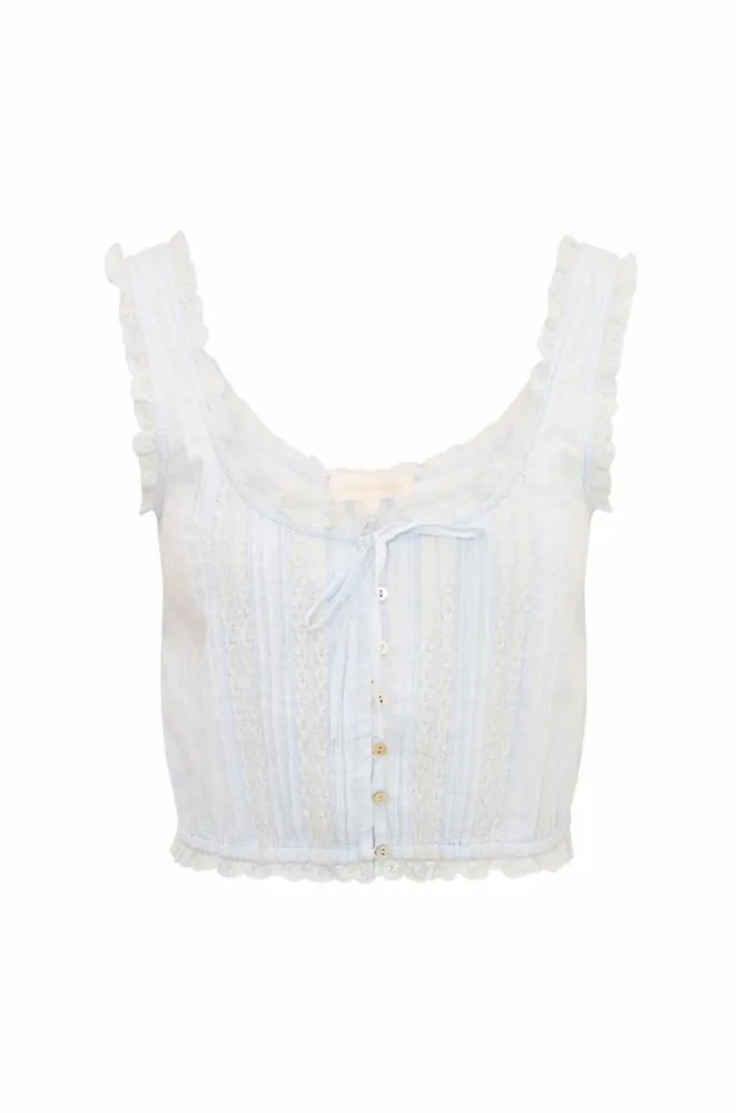 Loveshackfancy - Blyss Cotton Sleeveless Top - Multiple Colors sold by Jessie Boutique product image thumbnail 5