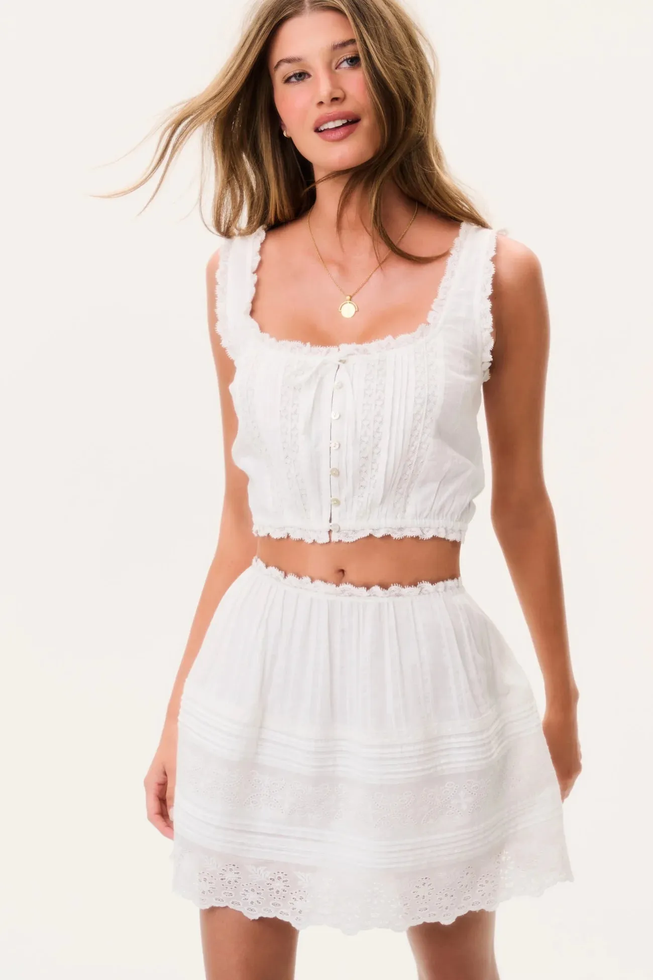 Loveshackfancy - Blyss Cotton Sleeveless Top - Multiple Colors sold by Jessie Boutique product image thumbnail 2