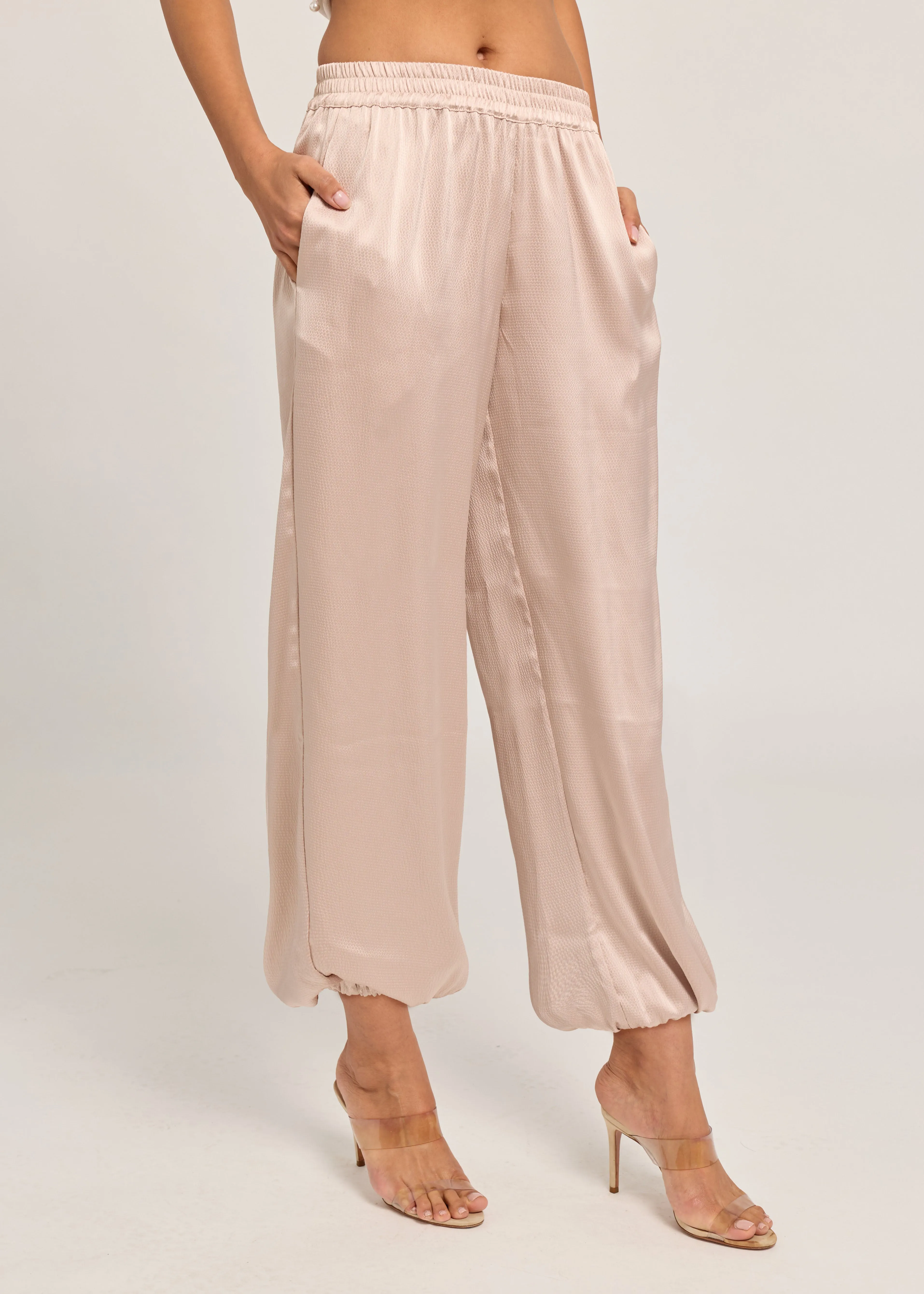 Generation Love - Yuki Hammered Satin Bubble Pants - Champagne sold by Jessie Boutique product image thumbnail 2