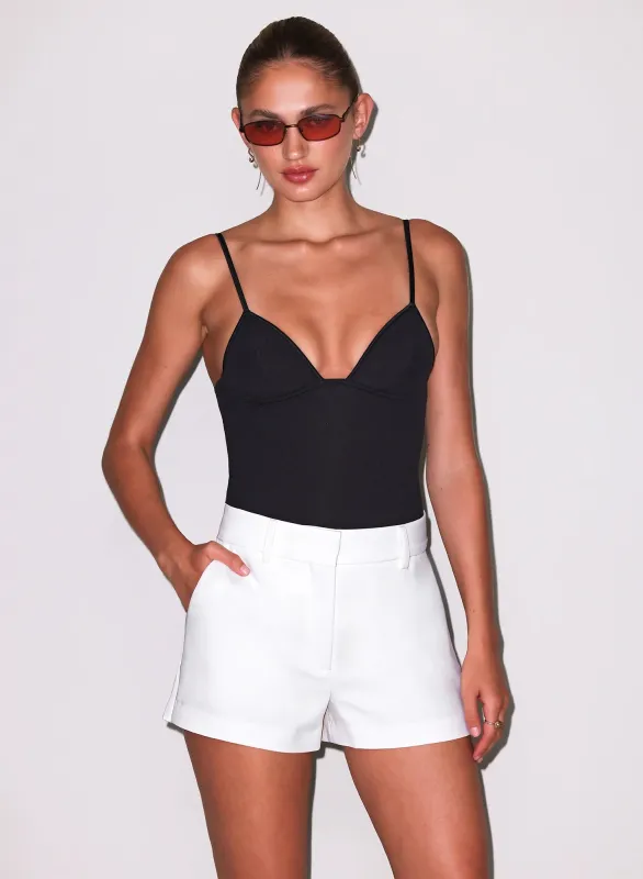 Fleur Du Mal - Tuxedo Short - Ivory made by Fleur du Mal