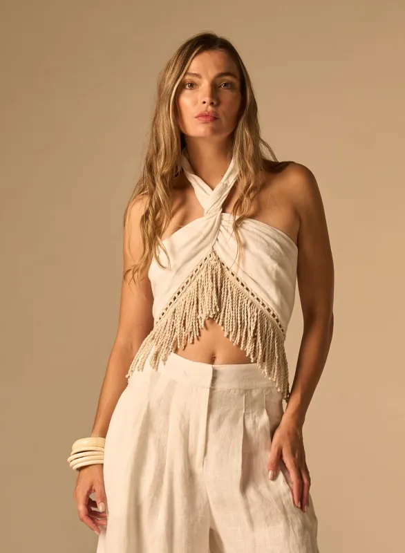 JBQ - Delaney Top - White made by Jessie Boutique