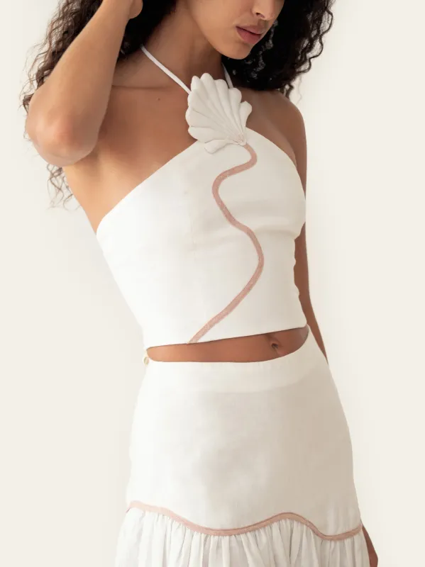 Azulu - Leia Top - Ivory made by Jessie Boutique