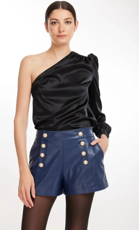 Generation Love - Adeline One Shoulder Blouse - Black made by Generation Love