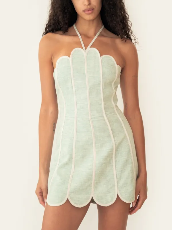 Azulu - Lenny Dress - Seafoam Green made by Jessie Boutique