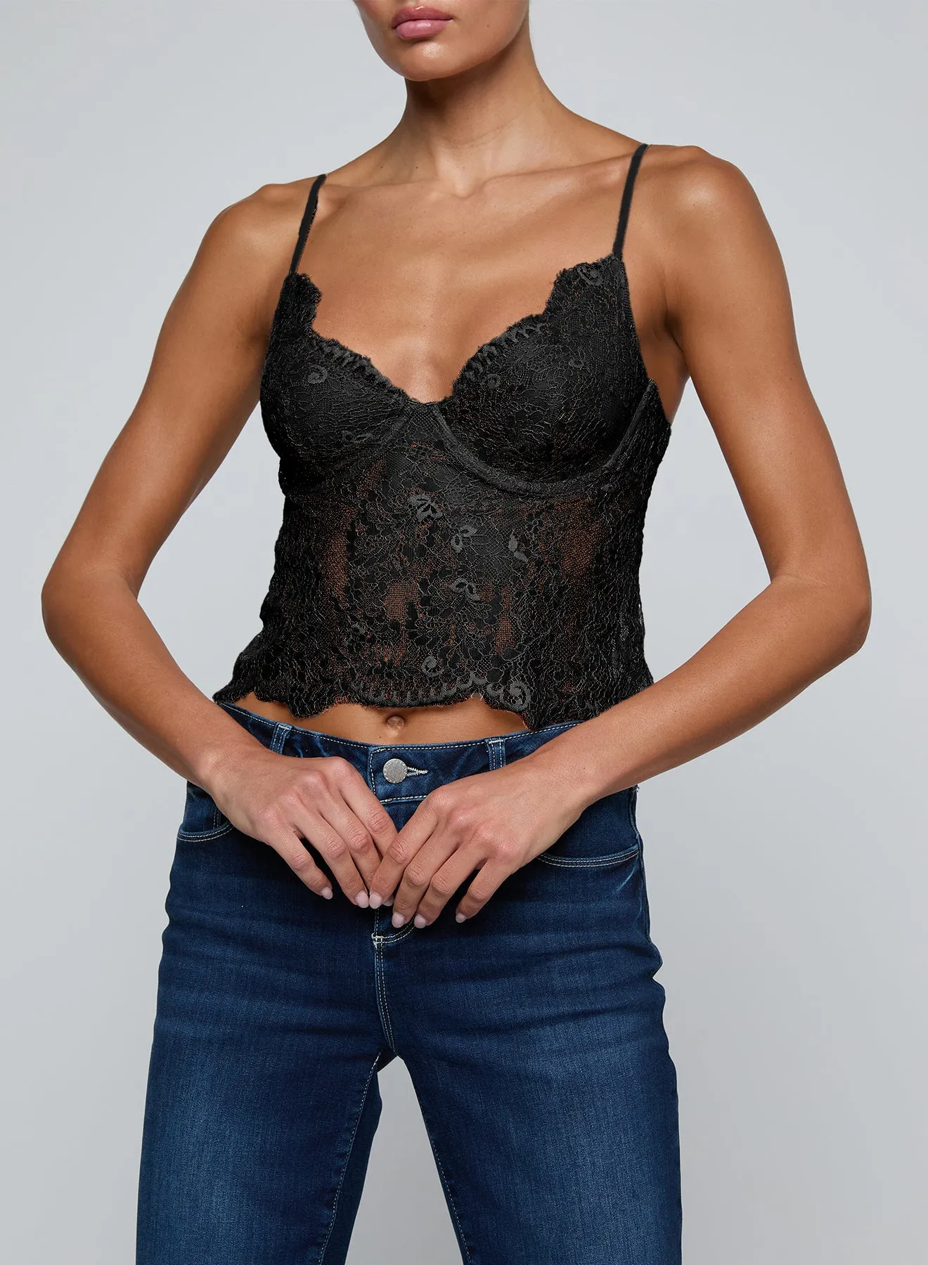 L'agence - Rosel Lace Camisole - Black sold by Jessie Boutique product image thumbnail 4