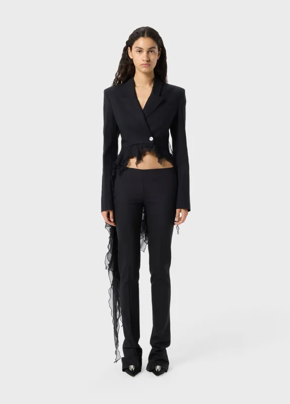 Blumarine - Tech Satin Jacket - Black made by Blumarine