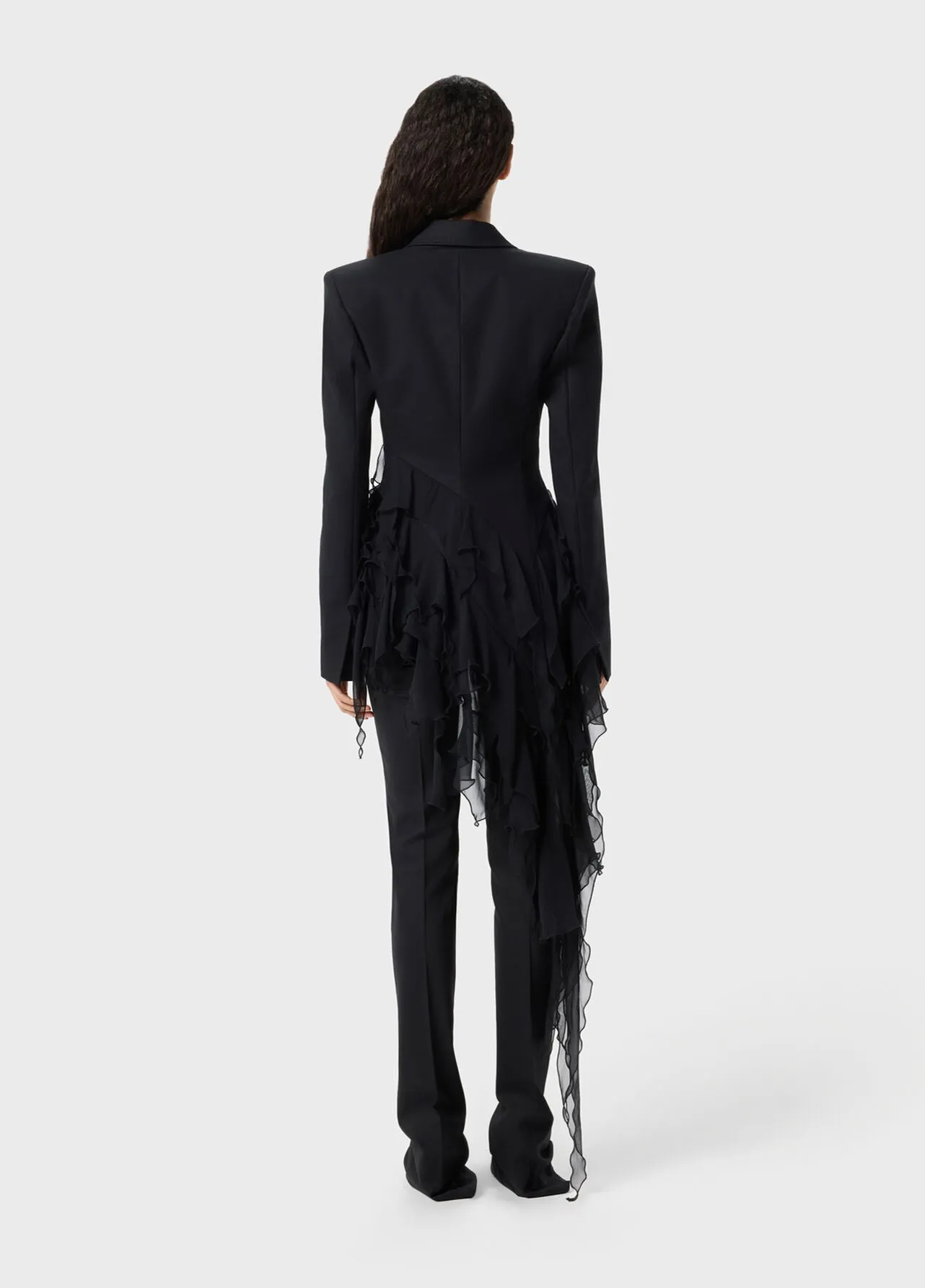 Blumarine - Tech Satin Jacket - Black sold by Jessie Boutique product image thumbnail 4