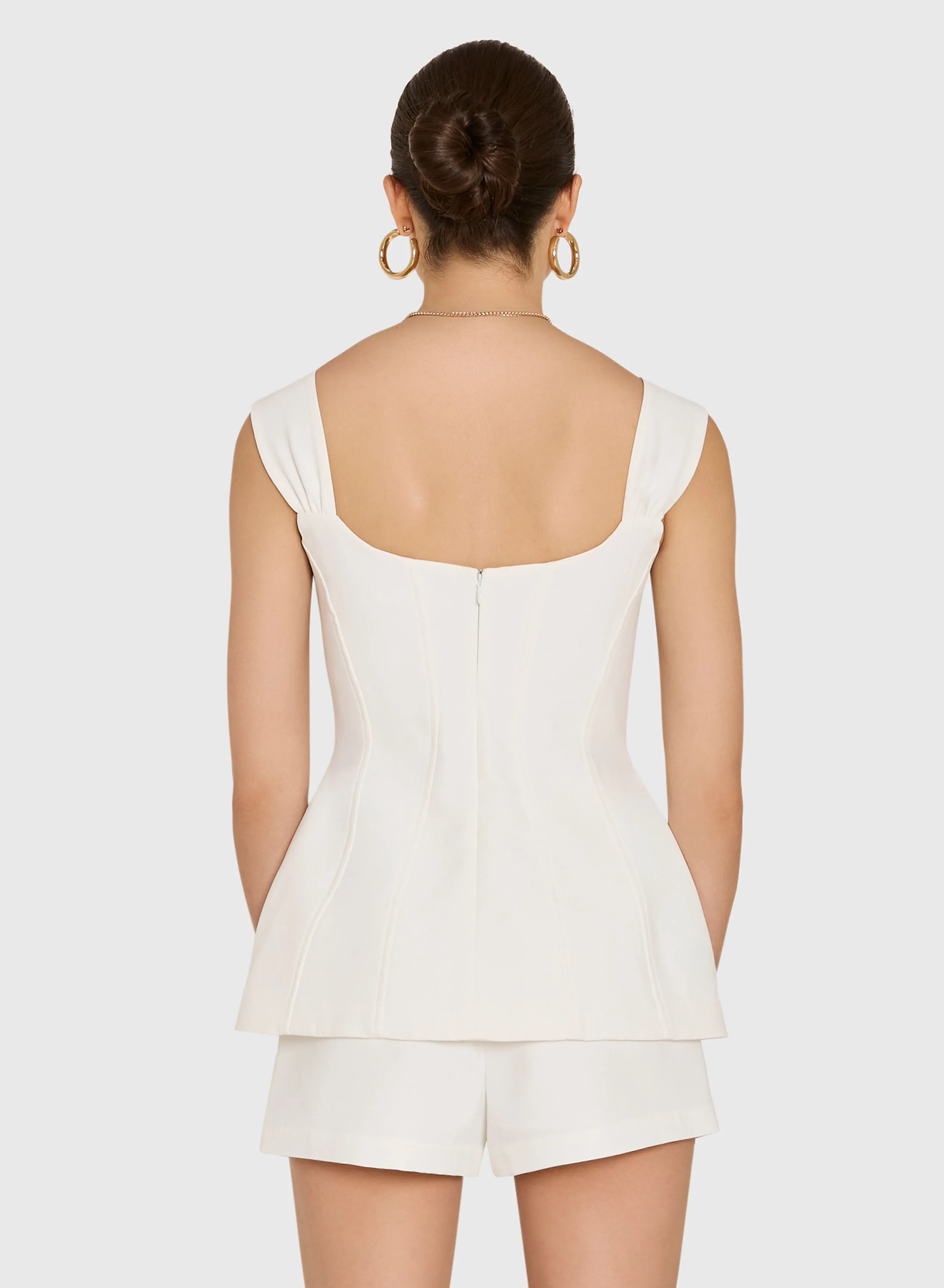 Amanda Uprichard - Amoretta Top - Ivory sold by Jessie Boutique product image thumbnail 3