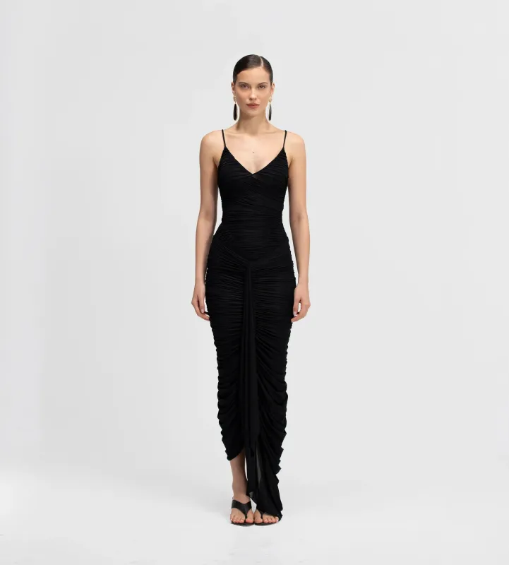 Maygel Coronel - Mater Long Dress - Basalto made by Maygel Coronel