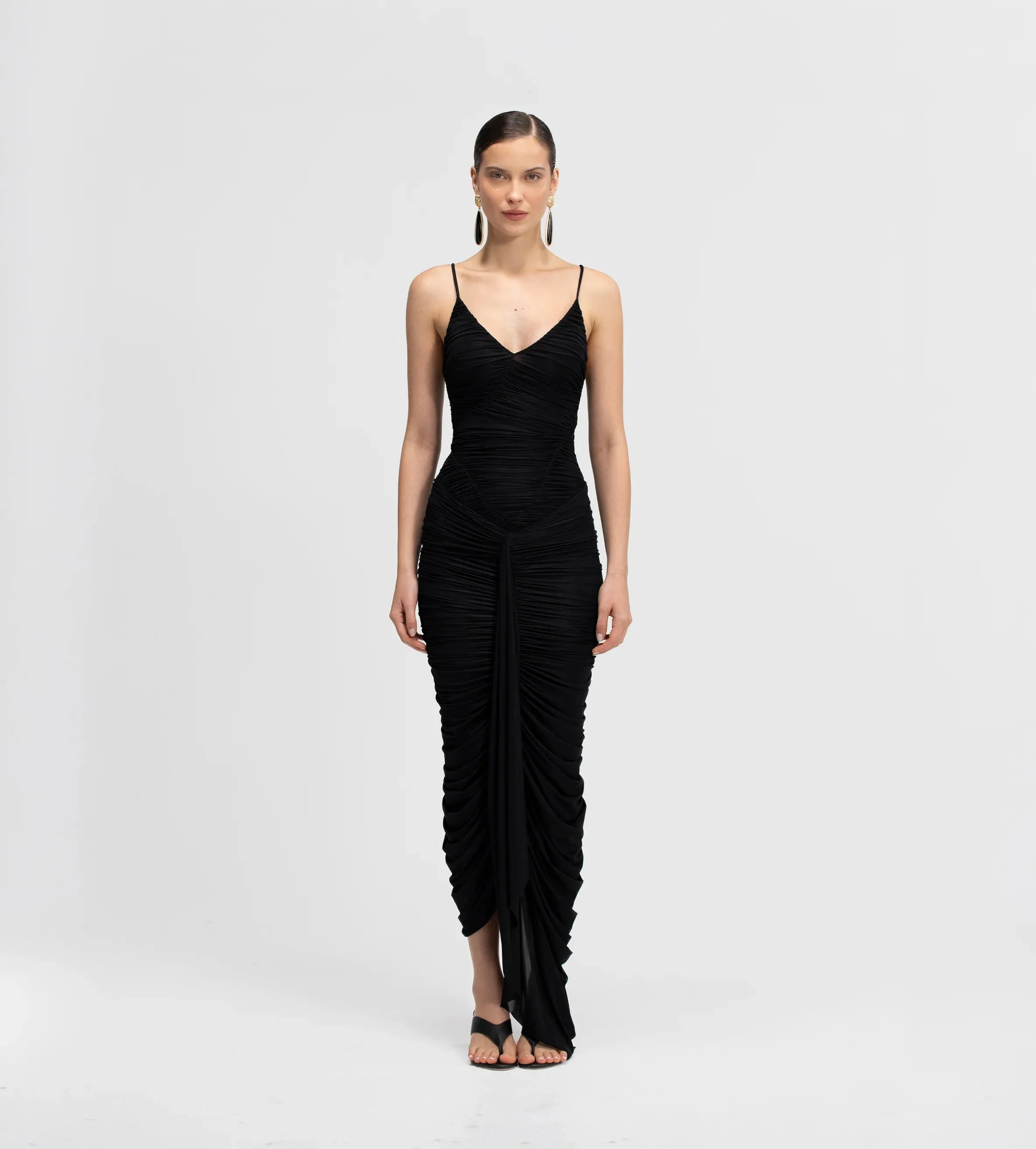 Maygel Coronel - Mater Long Dress - Basalto sold by Jessie Boutique
