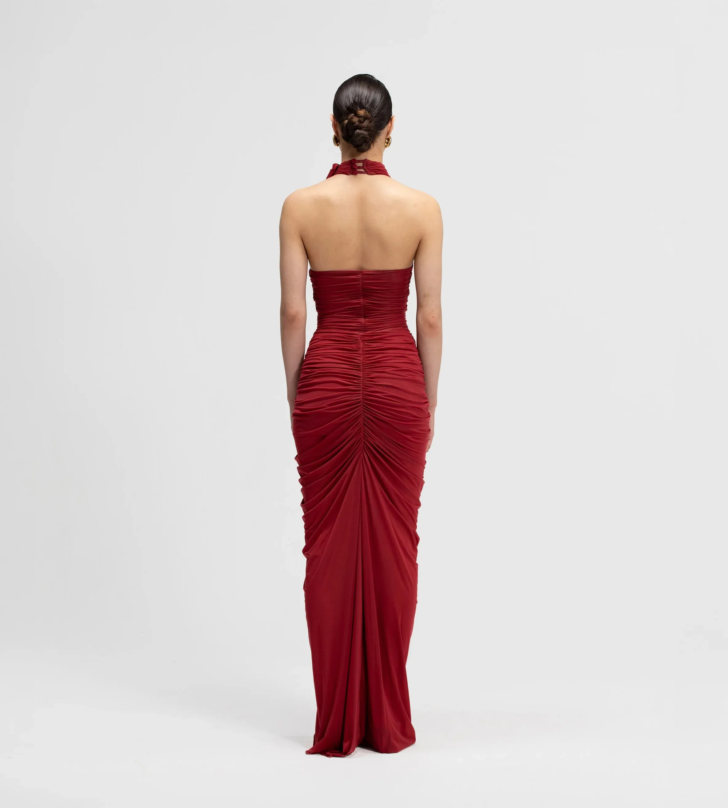 Maygel Coronel - Opal Long Dress - Merlot sold by Jessie Boutique product image thumbnail 2