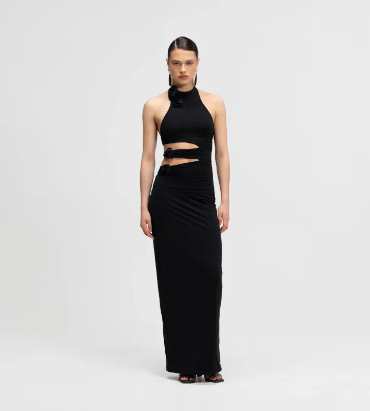 Maygel Coronel - Tempus Long Dress - Black made by Maygel Coronel