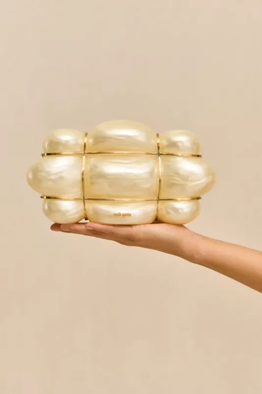 Cult Gaia - Bolla Clutch - Ivory made by Cult Gaia