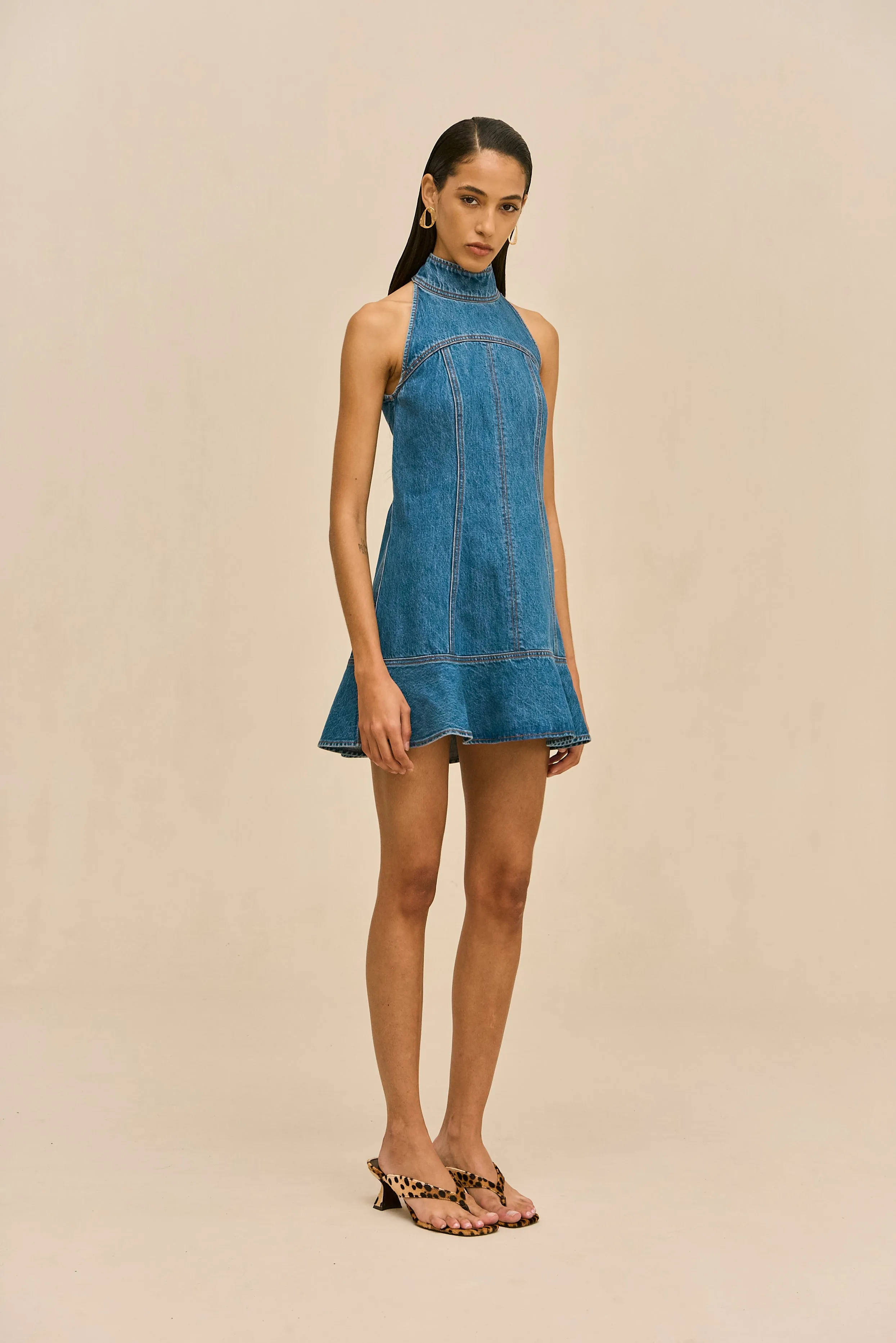 Cult Gaia - Neroli Dress - Medium Wash Blue sold by Jessie Boutique product image thumbnail 3