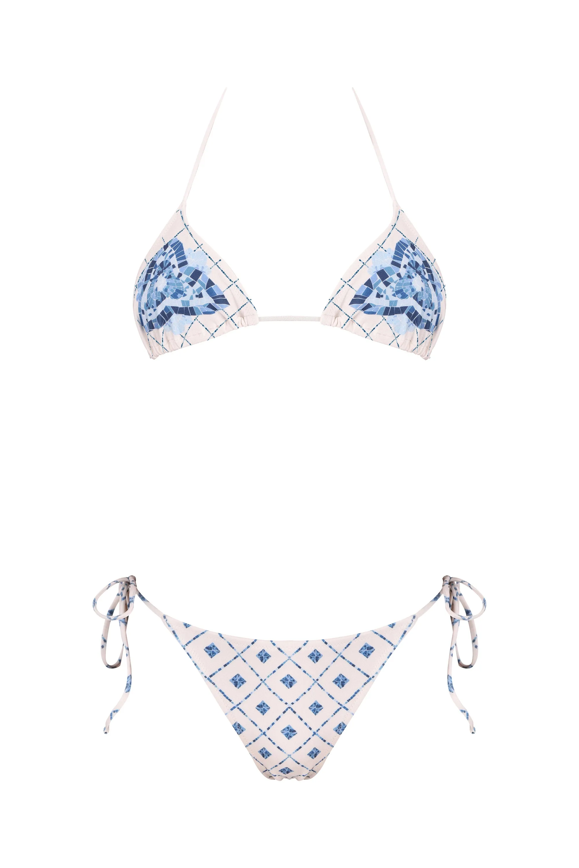 Shani Shemer - Khloe Bikini Bottom - Blue Mosaic Print sold by Jessie Boutique product image thumbnail 5