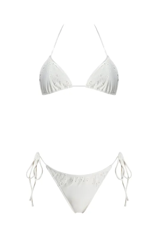 Shani Shemer - Mayo Bikini Top - Cream made by Jessie Boutique