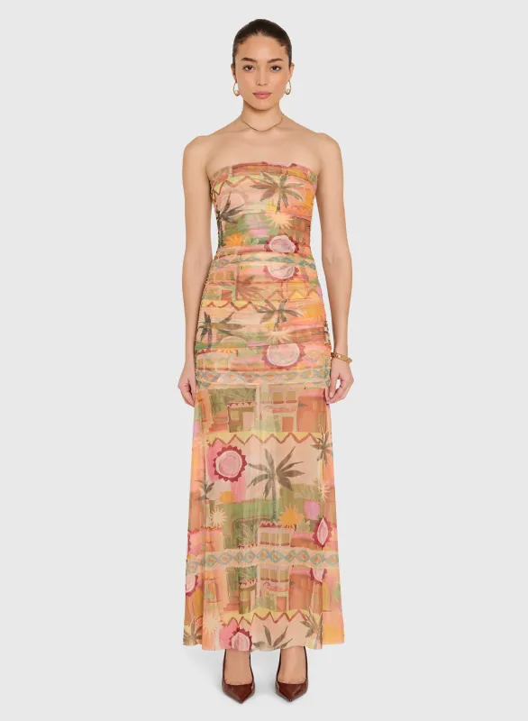 Amanda Uprichard - Leo Maxi Dress - Palm Springs Print made by Amanda Uprichard