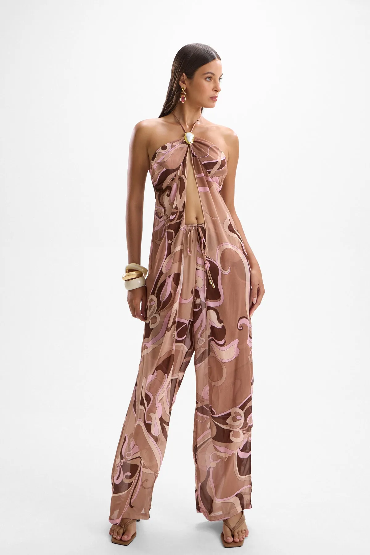 Cin Cin - Oasis Pants - Deco Mocha sold by Jessie Boutique