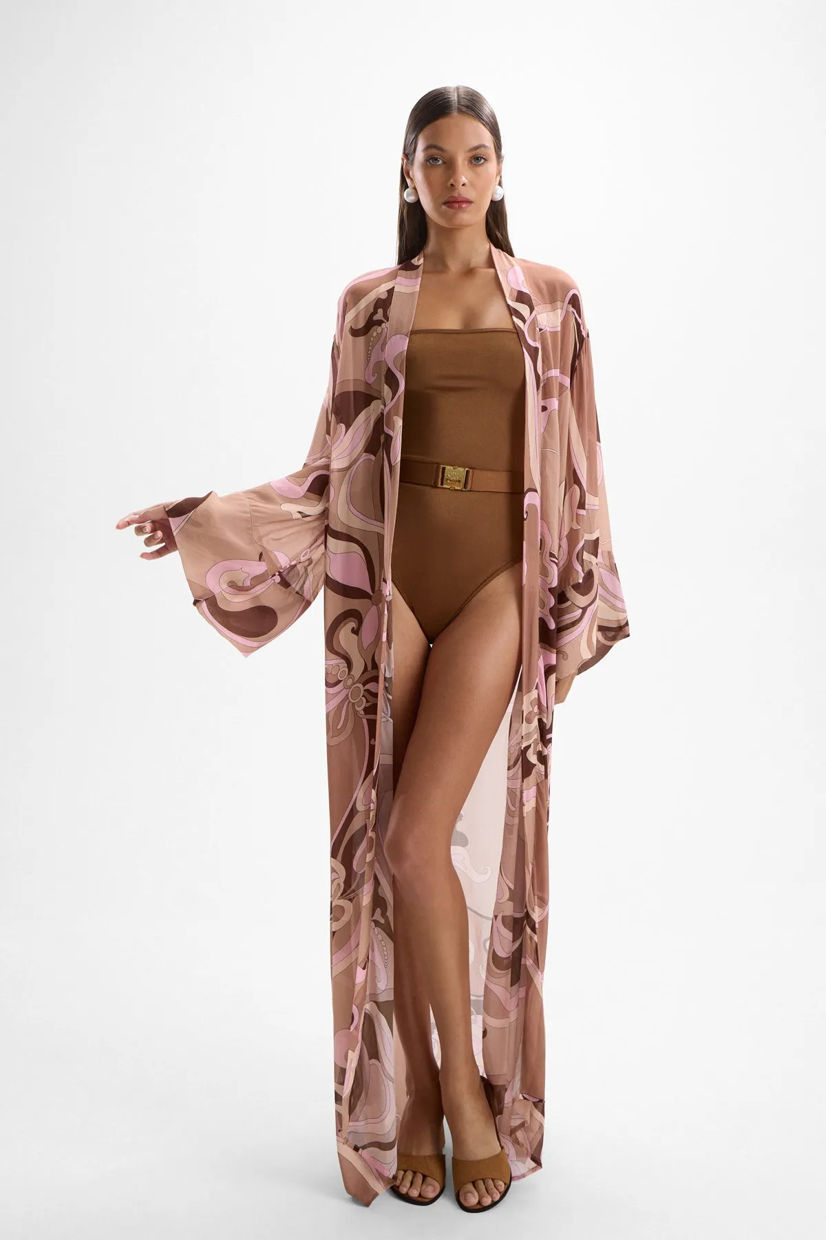 Cin Cin - Fortune Robe - Deco Mocha sold by Jessie Boutique product image thumbnail 4