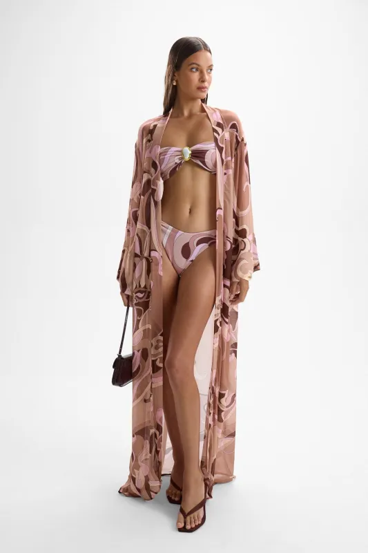 Cin Cin - Fortune Robe - Deco Mocha made by Jessie Boutique
