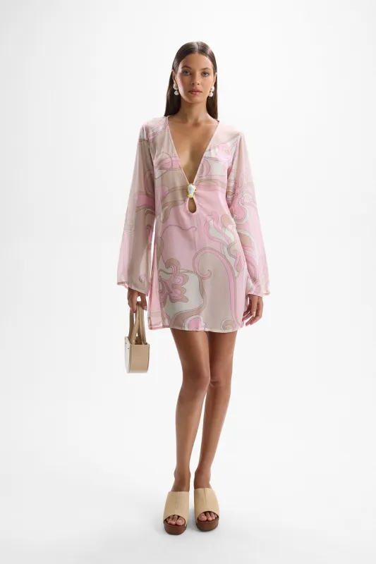Cin Cin - Lulu Moonstone Dress - Deco Pink made by Jessie Boutique