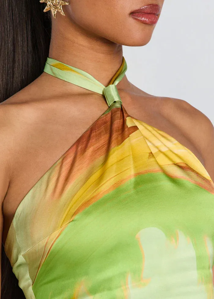 Retrofete - Jamie Silk Top - Pera Brushstroke sold by Jessie Boutique product image thumbnail 3