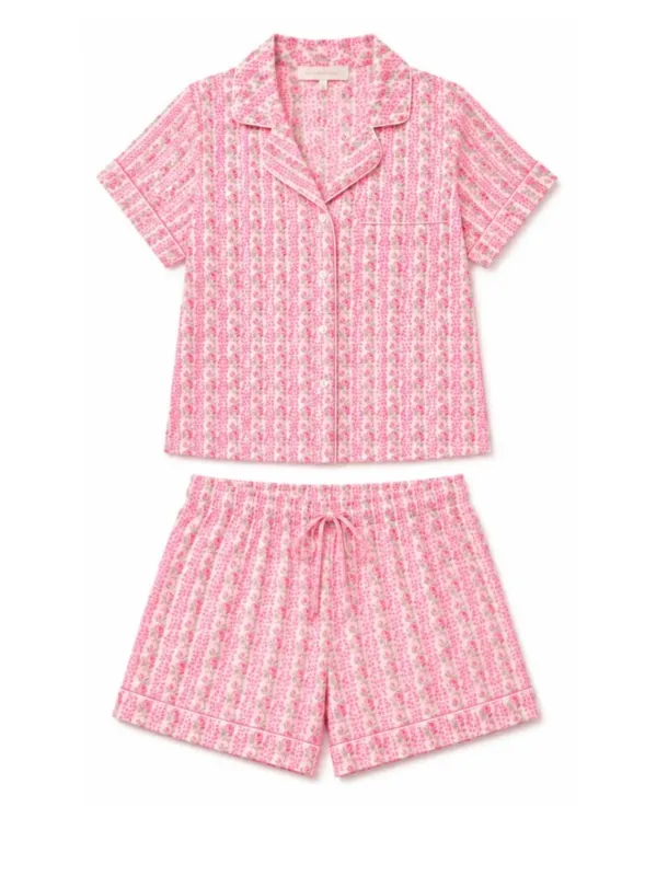 Loveshackfancy - Prym Pajamas Set - Strawberry Macaroon made by LoveShackFancy
