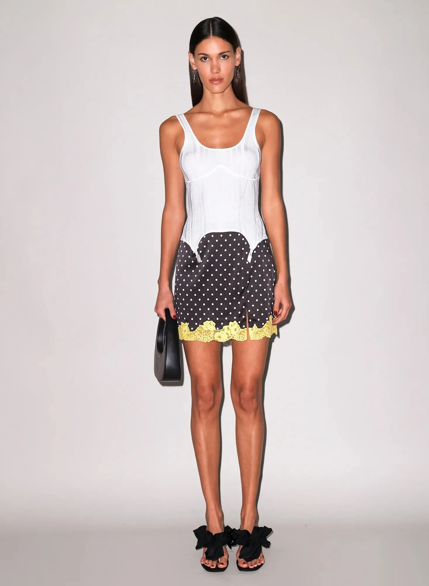 Fleur Du Mal - Rib Garter Top - Ivory sold by Jessie Boutique